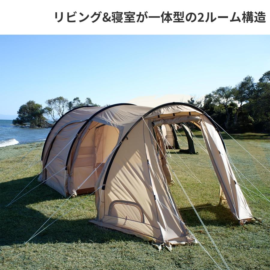 DOD(ディーオーディー) カマボコテント3S2~3人用 2ルームテント