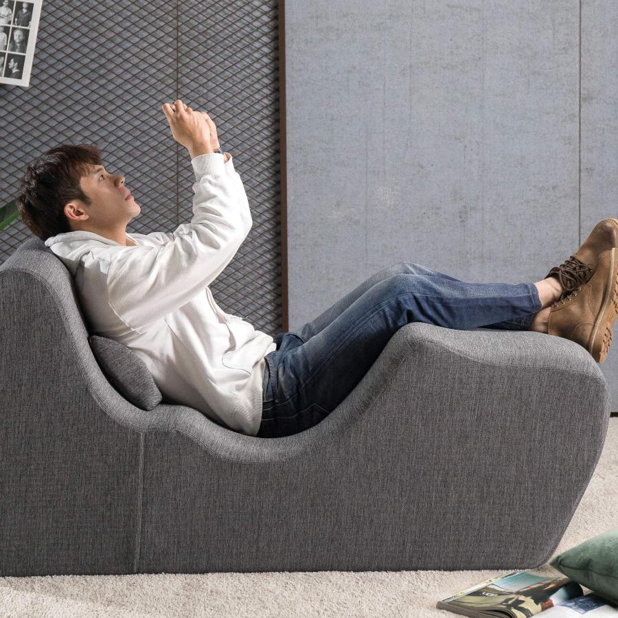 ZINUS ソファー Zero Gravity ダークグレー ラウンジチェア