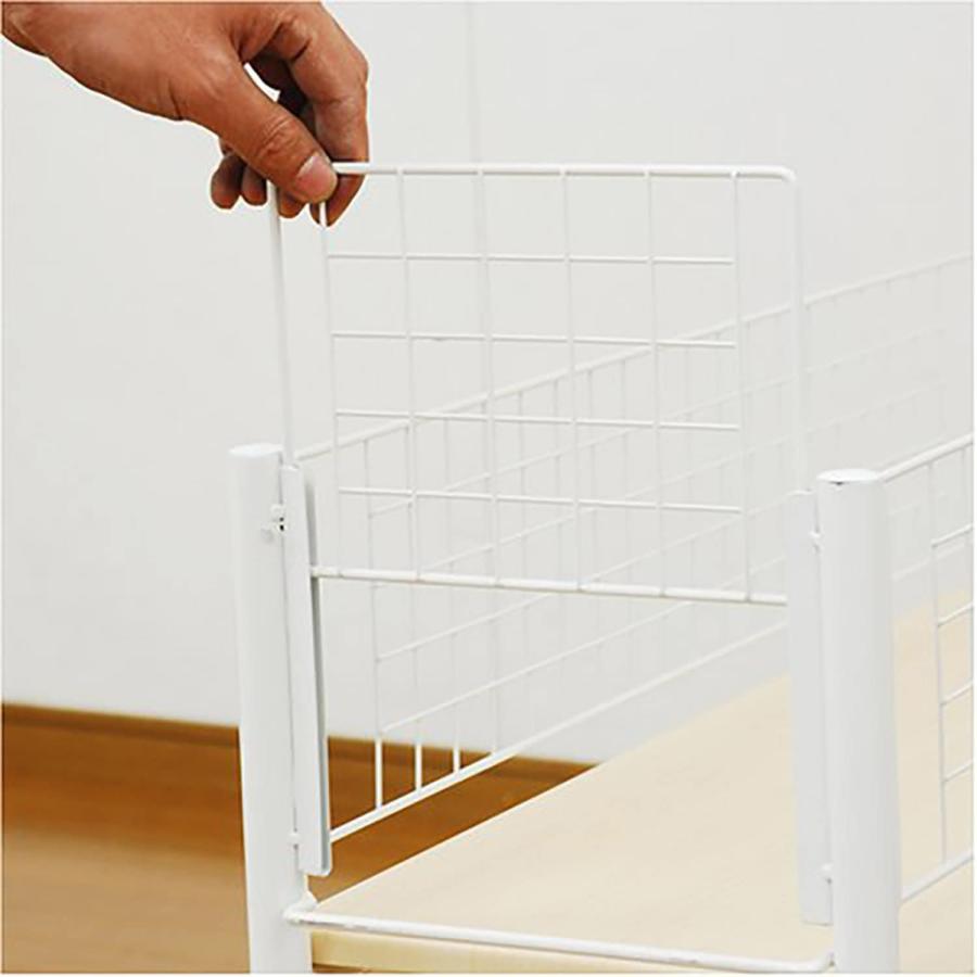 山善 押入れ(クローゼット)収納 ラック 幅44×奥行77×高さ65cm
