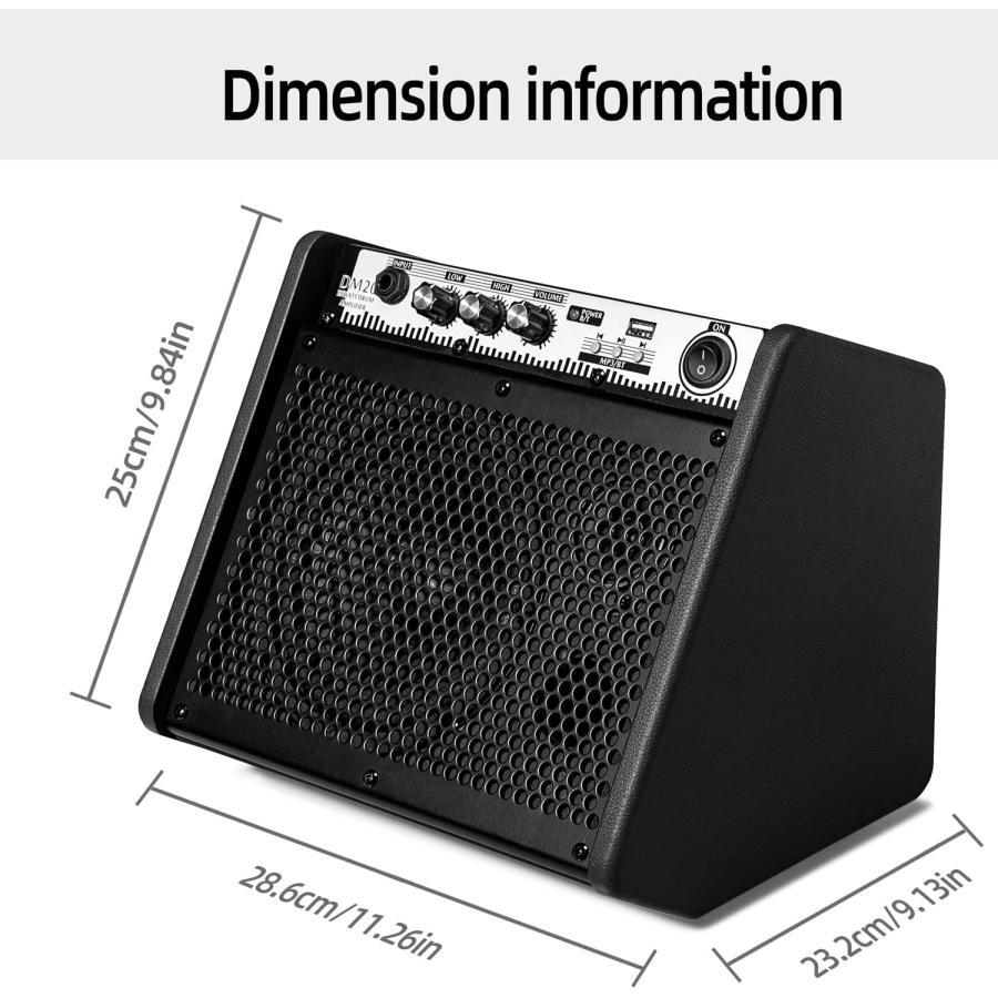100W BTパーソナルモニターアンプ電気ドラムアンプスピーカー Amazon | Coolmusic 100W BTパーソナルモニターアンプ電気ドラム