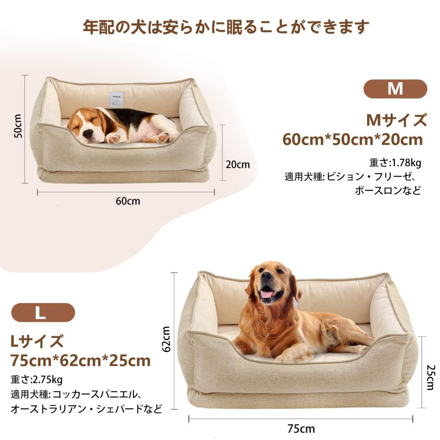 AKAGIICHI 犬 ベッド ペットベッド 猫ベッド ペットソファー 洗える