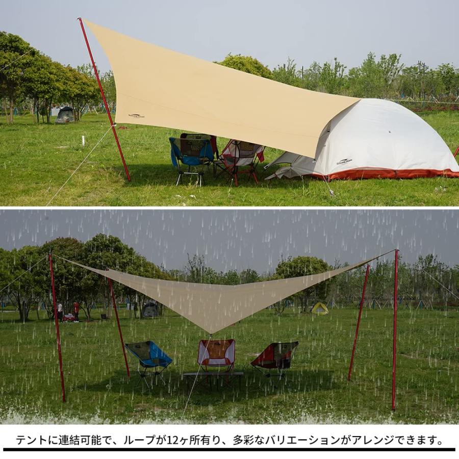 Soomloom ヘキサタープ 焚火タープ 4.2ｍｘ4.1ｍ ベージュ 新品 公式]SOOMLOOM official shop / Soomloom ヘキサタープ 焚火