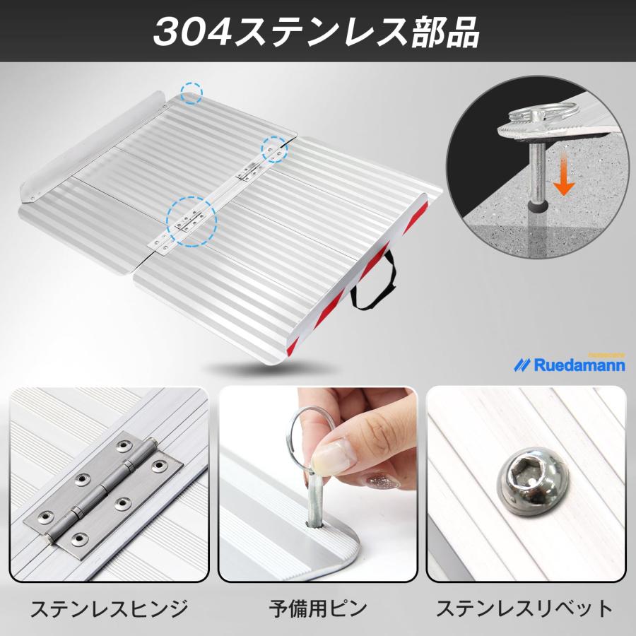 Ruedamann 長さ66cm*幅85cm 耐荷重400Kg アルミ折り畳みスロープ Ruedamann 長さ66cm*幅85cm 耐荷重400Kg アルミ折り畳みスロープ