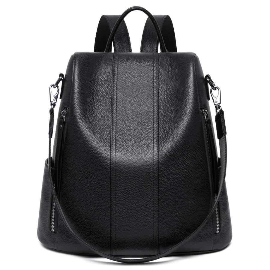 Enmain 黒 リュック レディース ショルダー 本革レザー 3way Enmain 黒 リュック レディース ショルダー 本革レザー 3way