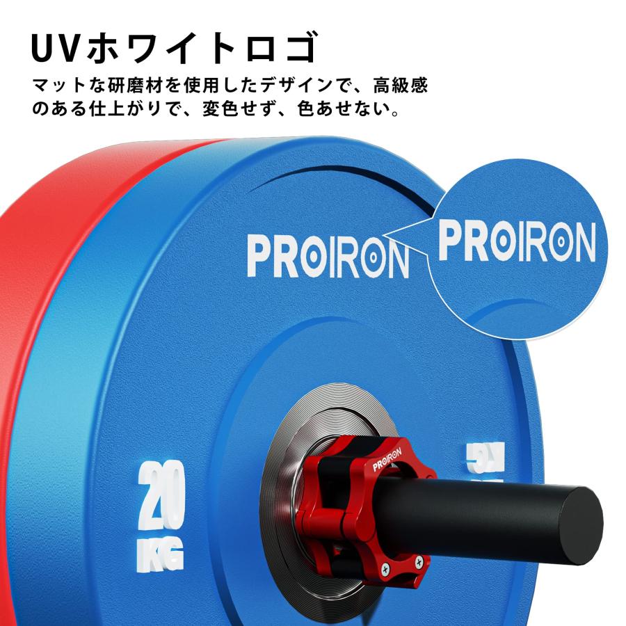 PROIRON ダンベル プレート バーベル 10kg 2個セット