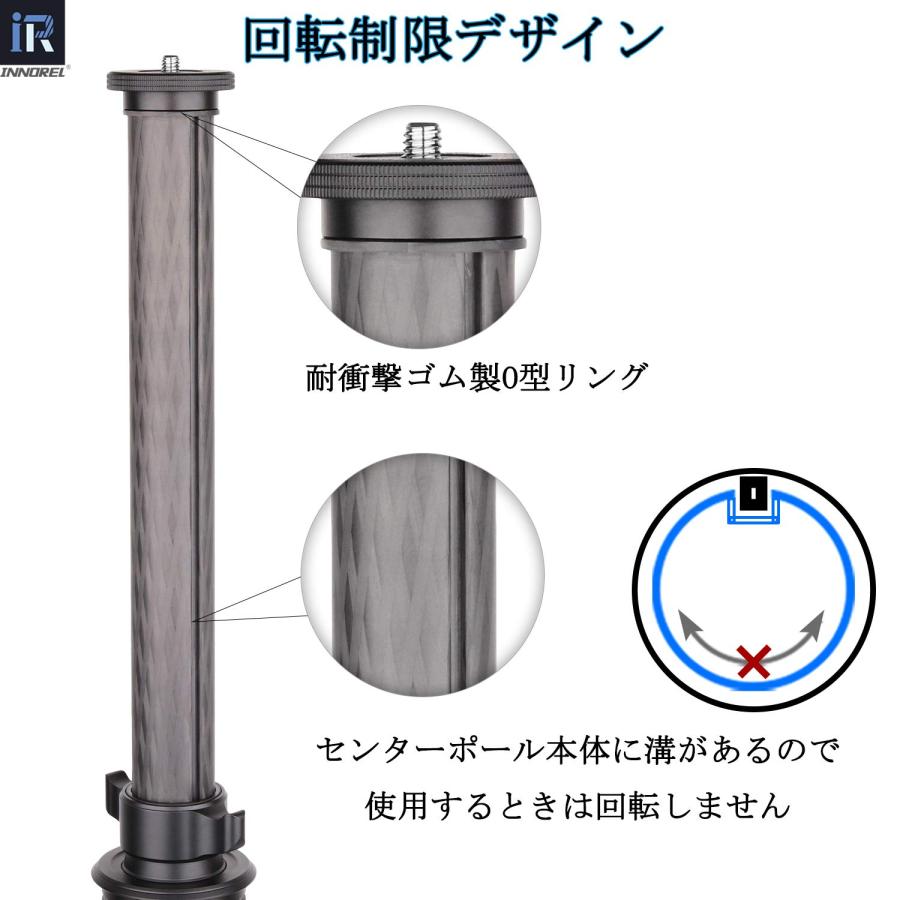 INNOREL センターポール 三脚 延長ポール 直径40mm パイプ 10 INNOREL センターポール 三脚 延長ポール 直径40mm パイプ 10