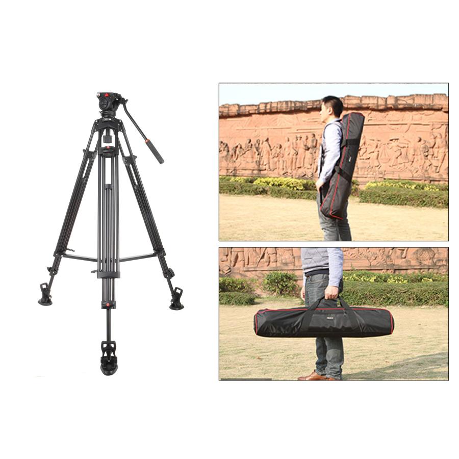 VILTROX プロ三脚 188cm可能 3way雲台 VX-18M ビデオカメラ 三脚