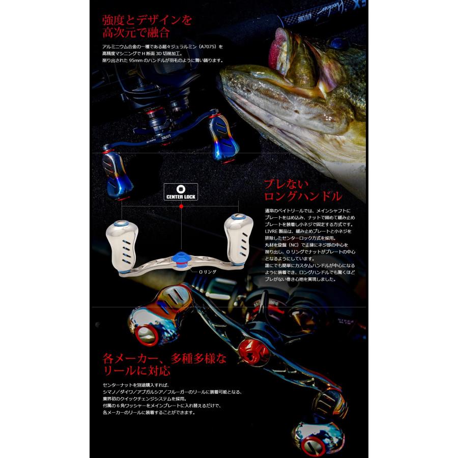 LIVRE(リブレ) リール 3031 クランク フェザー95 右 ダイワ用 GMG.