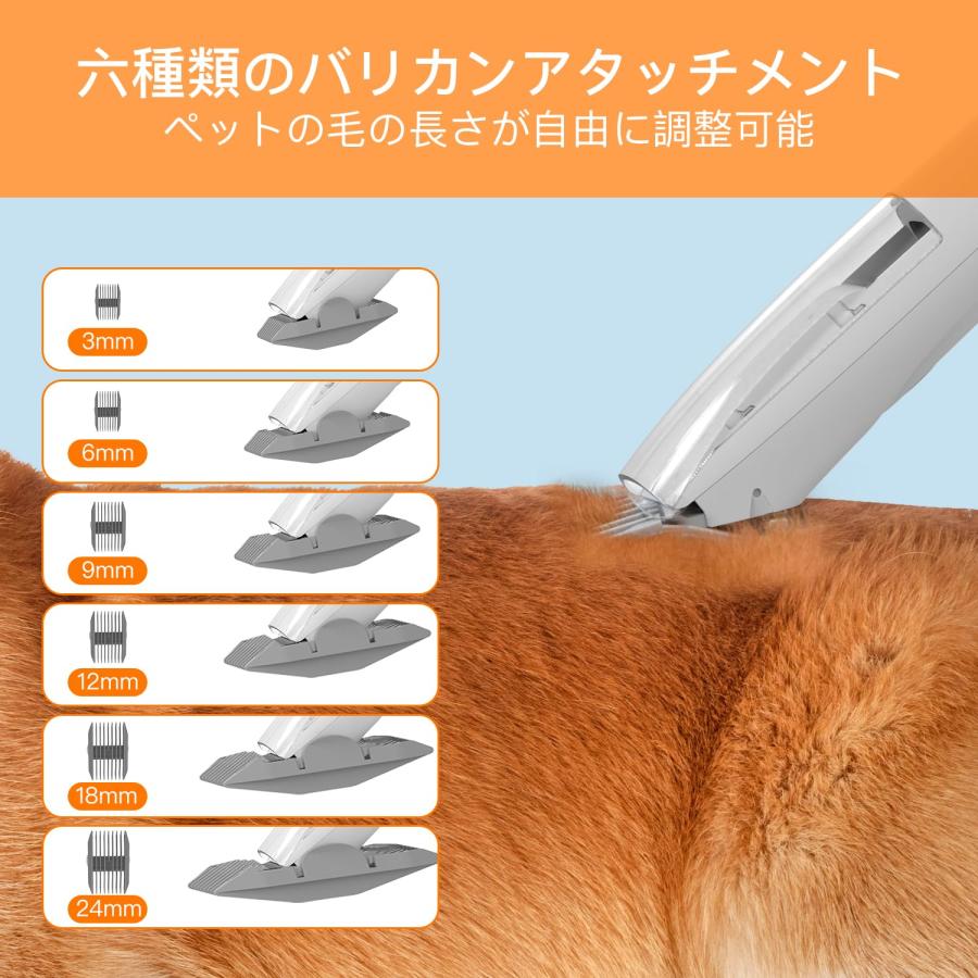 AIRROBO 犬 バリカン ペット用バリカンセット 12000Pa 超強力