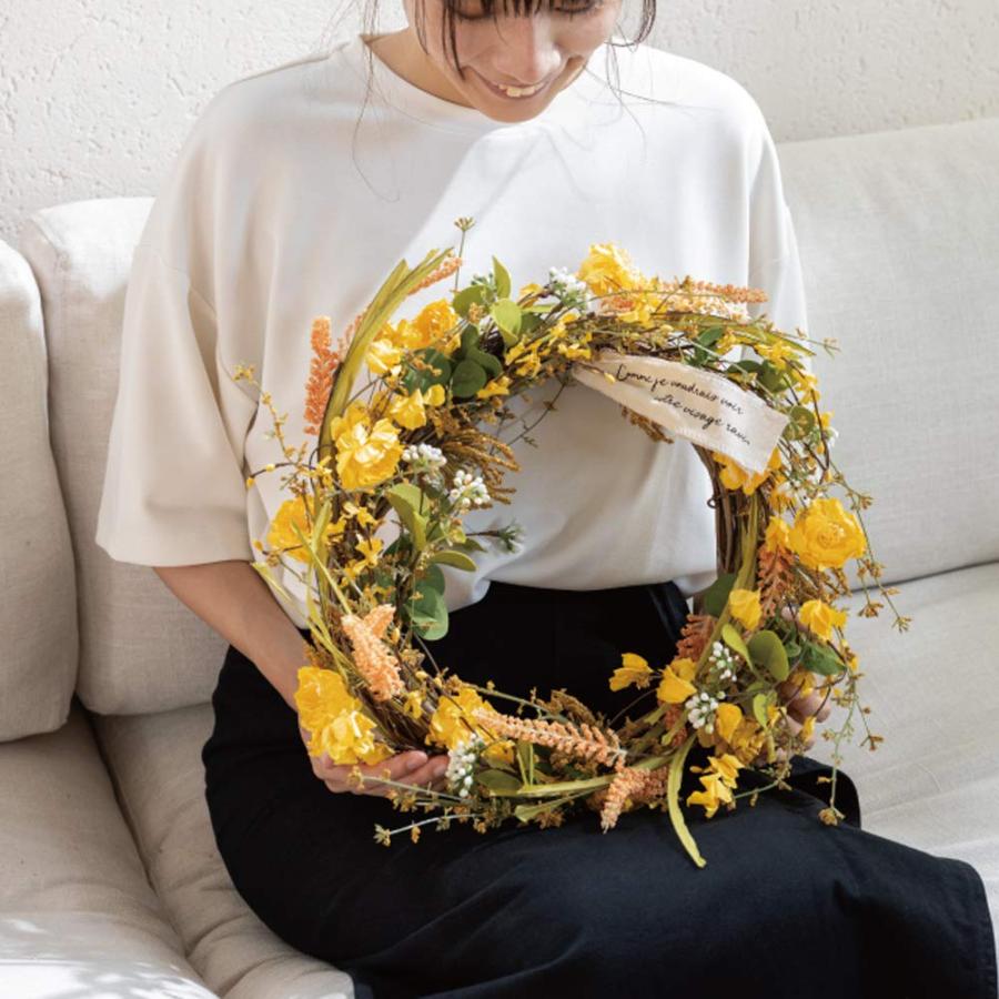 ヘッズ リース 直径約37×10cm 白 1個 ナチュラルリース フルリール