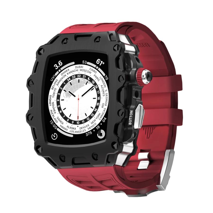 AHNHSKY メンズ ラグジュアリー ミリタリー ケース Apple Watch AHNHSKY メンズ ラグジュアリー ミリタリー ケース Apple Watch