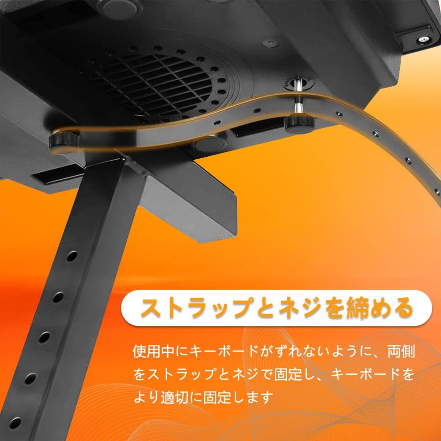高さと幅調整可能キーボードスタンド(キャスター付) Amazon.co.jp: Rxakudedo キーボードスタンド キャスター