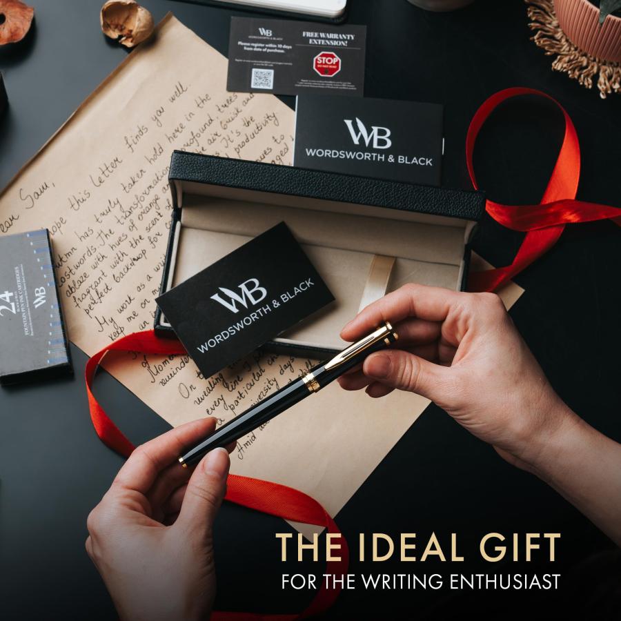 黒い万年筆セット 2本 インクカートリッジ付き セーラー万年筆 万年筆用カートリッジインク 極黒（きわぐろ）12