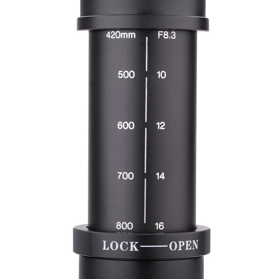 JINTU 420-800mm f/8.3 HD マニュアルフォーカス望遠ズーム