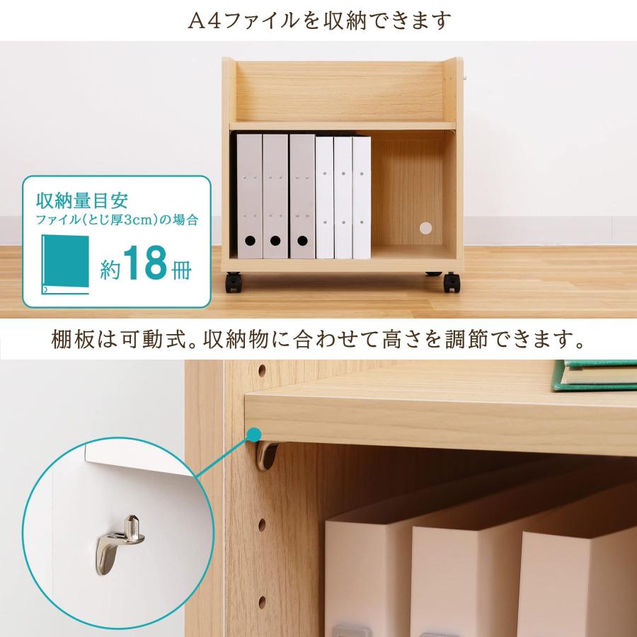 白井産業 デスクサイドに便利 サイドワゴン ラック キャスター 白井産業 デスクサイドに便利 サイドワゴン ラック キャスター