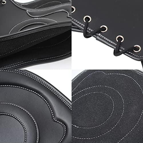 TooHR バイク用 汎用 サドルシールド ディフレクター PUレザー製 遮熱