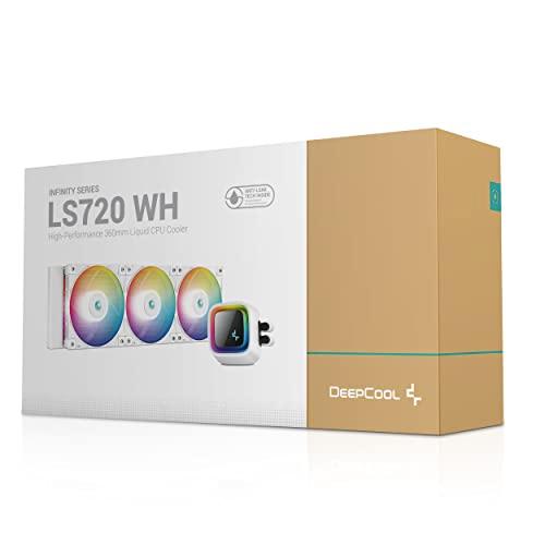 DeepCool LS720 WH 液体クーラー 360mm 第 4 世代 デュアルチャンバー