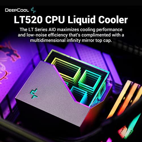 DeepCool LS720 WH 液体クーラー 360mm 第 4 世代 デュアルチャンバー