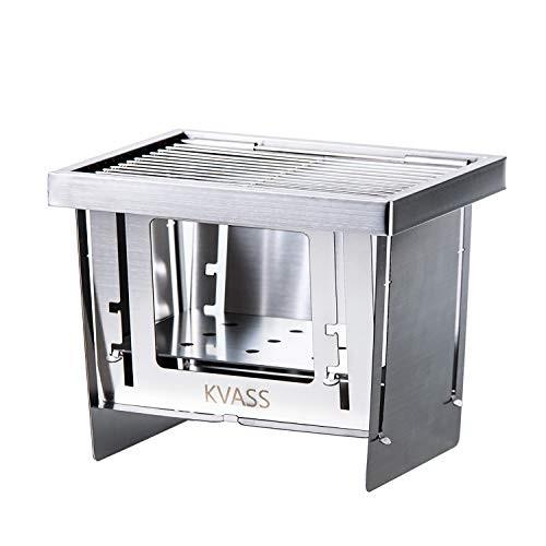 Kvass バーベキューコンロ コンパクト 焚き火台 キャンプ用品 卓上コンロ 折りたたみコンロ ミニバーベキューコンロ ｂｂｑグリル １台３役 ステ Utネット販売 通販 Yahoo ショッピング