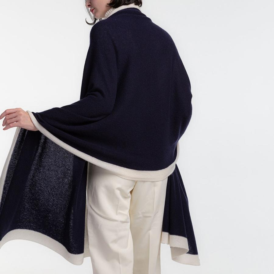 UTO 最高級 カシミヤ 100% 日本製 額縁配色 天使のストール 色：25色