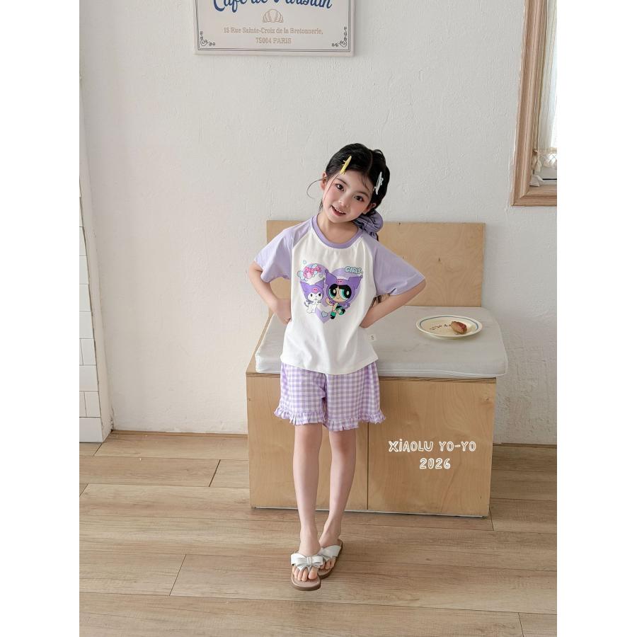 子供服 パワパフガールズ 半袖 tシャツ 短パン マイメロ クロミ風