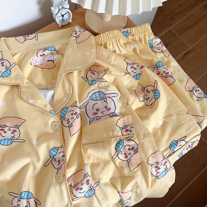 ちいかわ パジャマ ルームウェア 薄手 夏 秋 寝巻き 大人 居住服 部屋