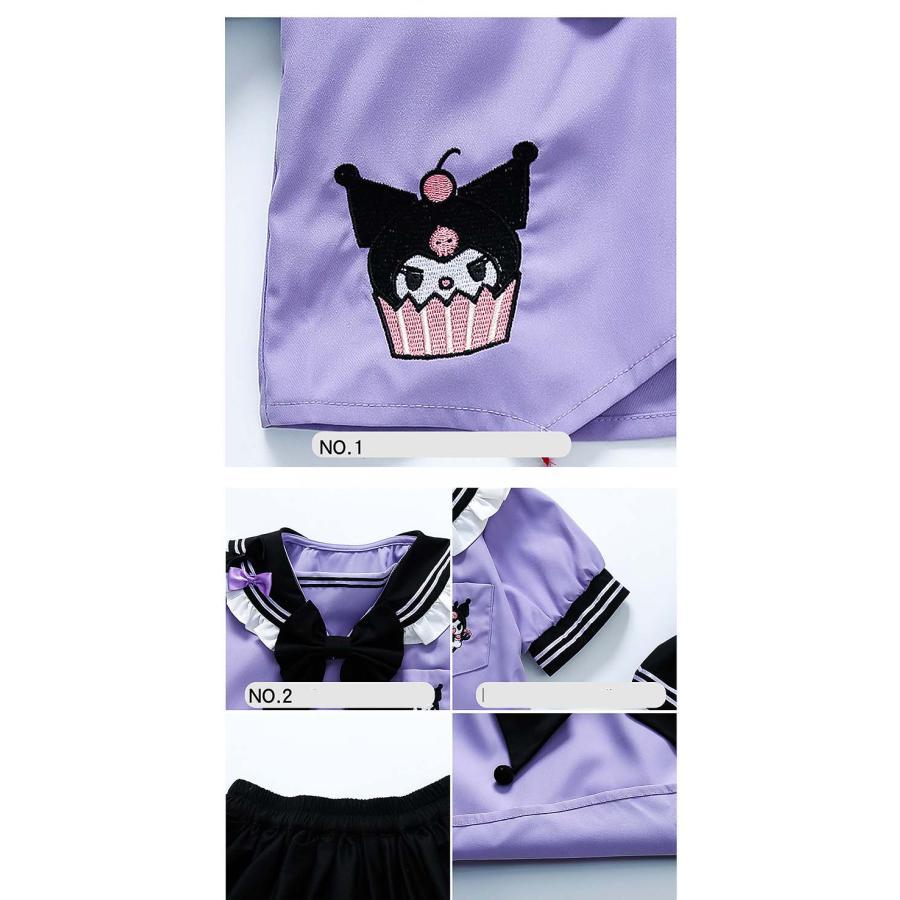 クロミ子供ワンピースセット クロミ ちゃん ワンピース 子供 キッズ 半袖 ドレス 女の子 服装 演出