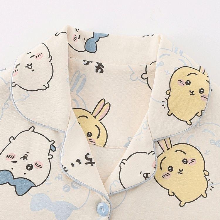 三点セット ちいかわ 子供パジャマ ハチワレ ウサギ 上下セット