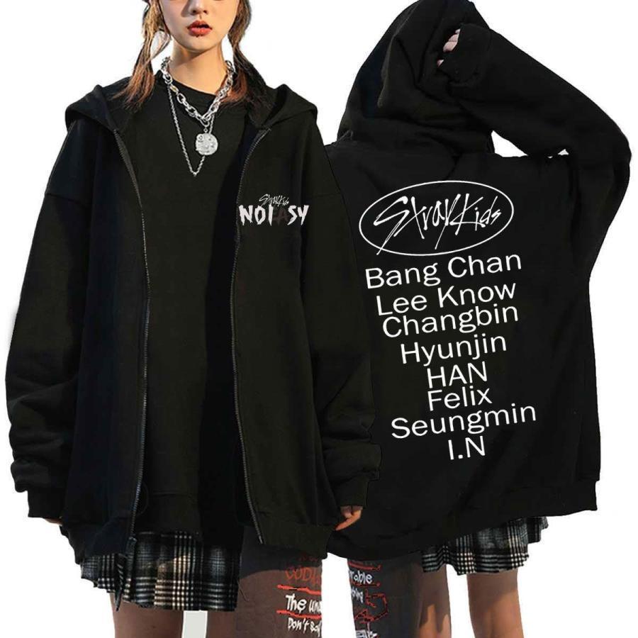 ストレイキッズ StrayKids パーカー 長袖 韓国 フード付き アイドル