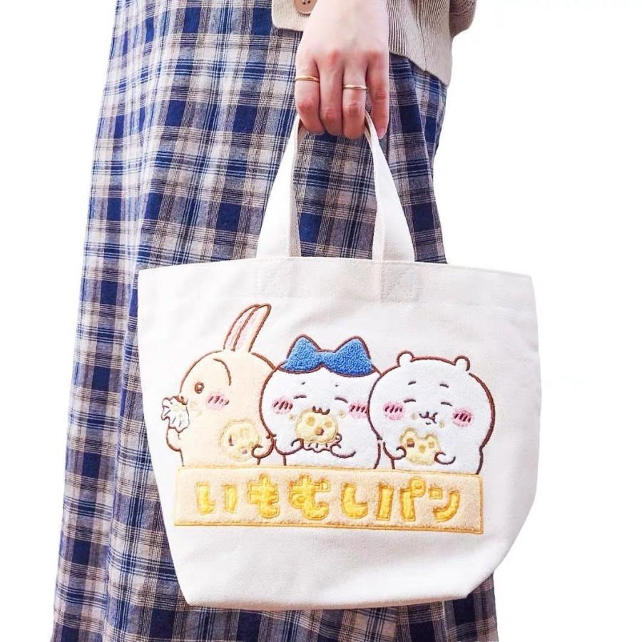 ちいかわ グッズ バッグ トートバッグ 帆布 買い物袋 うさぎ モモンガ
