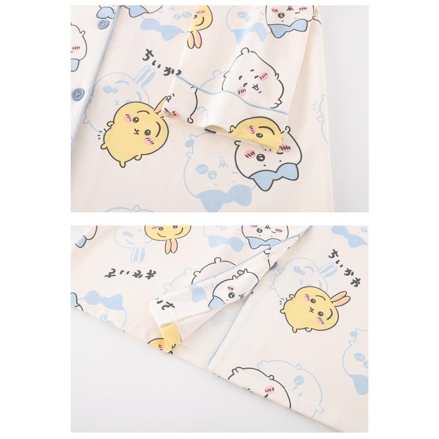 ちいかわ パジャマ ルームウェア レディース ハチワレ ウサギ プリント