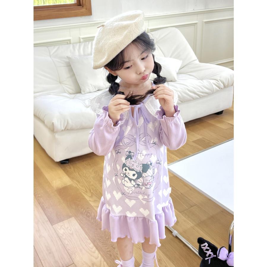 クロミちゃん キッズドレス 子供服 メロディ シナモン 長袖 秋冬