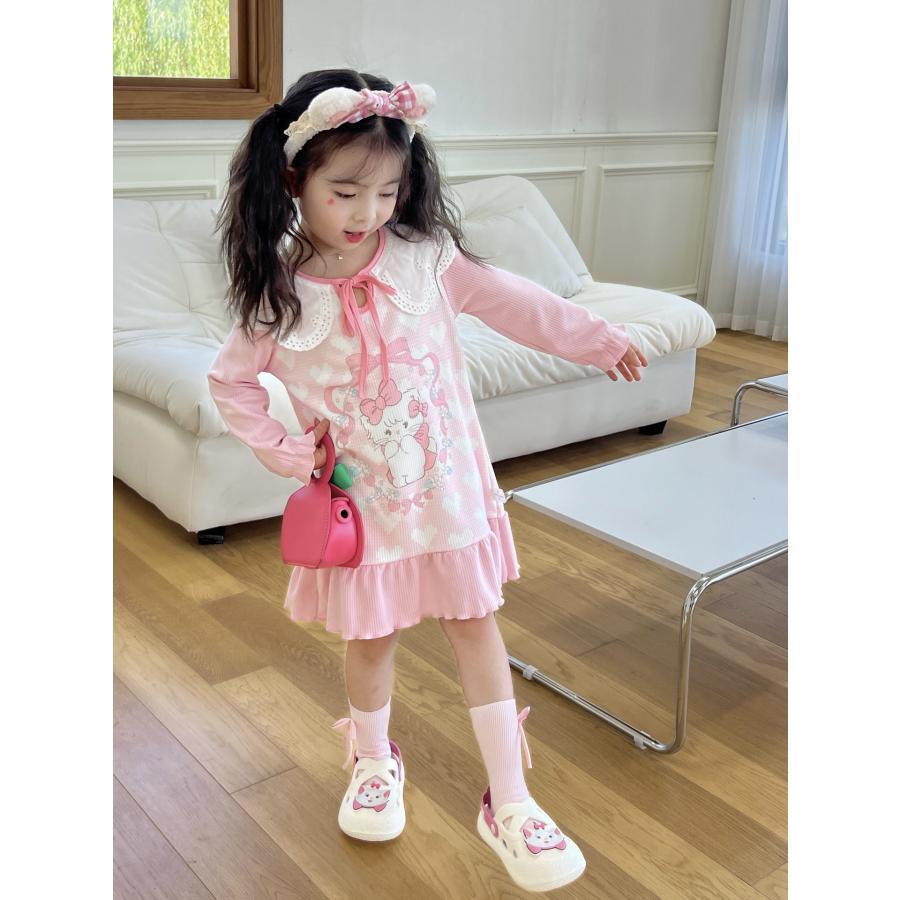 クロミちゃん キッズドレス 子供服 メロディ シナモン 長袖 秋冬