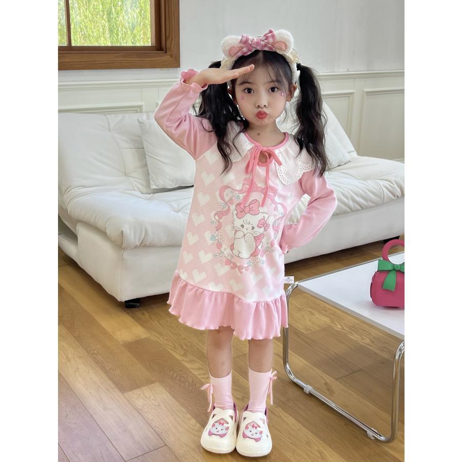 クロミちゃん キッズドレス 子供服 メロディ シナモン 長袖 秋冬