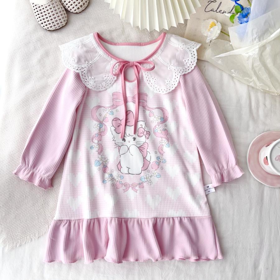 クロミちゃん キッズドレス 子供服 メロディ シナモン 長袖 秋冬
