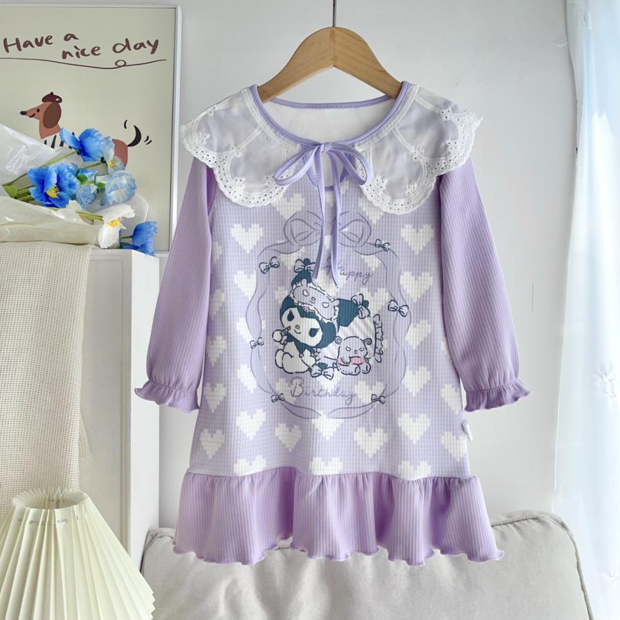 クロミちゃん キッズドレス 子供服 メロディ シナモン 長袖 秋冬