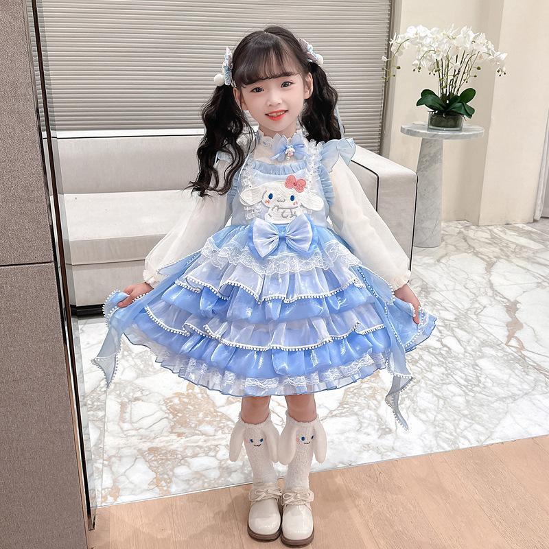 サンリオロリータワンピース シナモンロール ハロウィン仮装 コスプレ セット売り シナモロール ワンピース 半袖 子供 コスプレ シナモロールコスプレ 夏