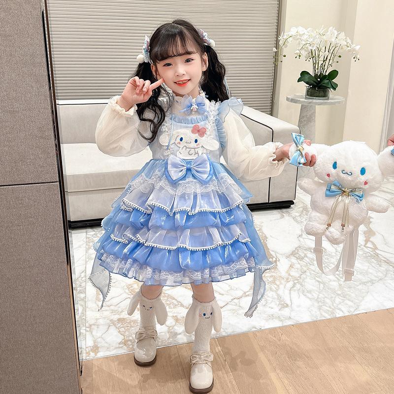 サンリオロリータワンピース シナモンロール ハロウィン仮装 コスプレ セット売り シナモロール ワンピース 半袖 子供 コスプレ シナモロールコスプレ 夏