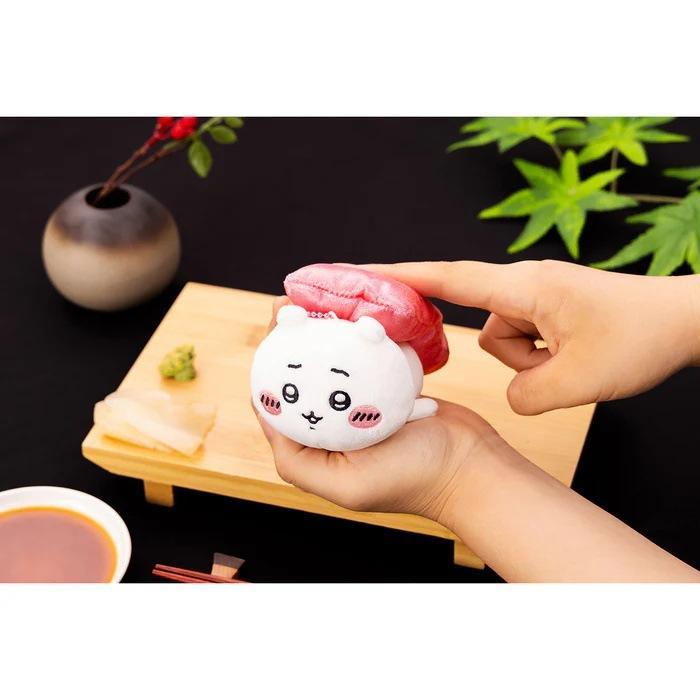 ちいかわ 寿司 マスコット デザイン ぬいぐるみキーホルダー ハチワレ