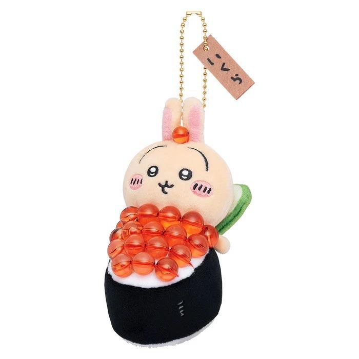ちいかわ 寿司 マスコット デザイン ぬいぐるみキーホルダー ハチワレ