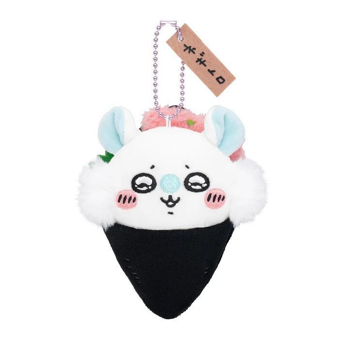 ちいかわ 寿司 マスコット デザイン ぬいぐるみキーホルダー ハチワレ