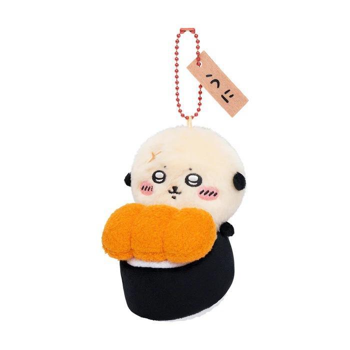 ちいかわ 寿司 マスコット デザイン ぬいぐるみキーホルダー ハチワレ
