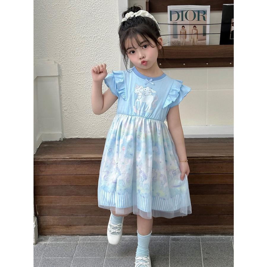 クロミちゃん シナモロール ワンピース マイメロ ユニコーン キッズ 