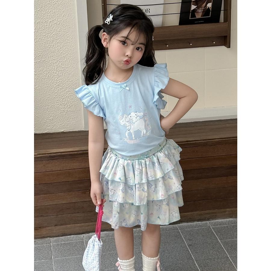 クロミ ちゃん ミニスカート 半袖 シナモン メロティ キッズ服 セット