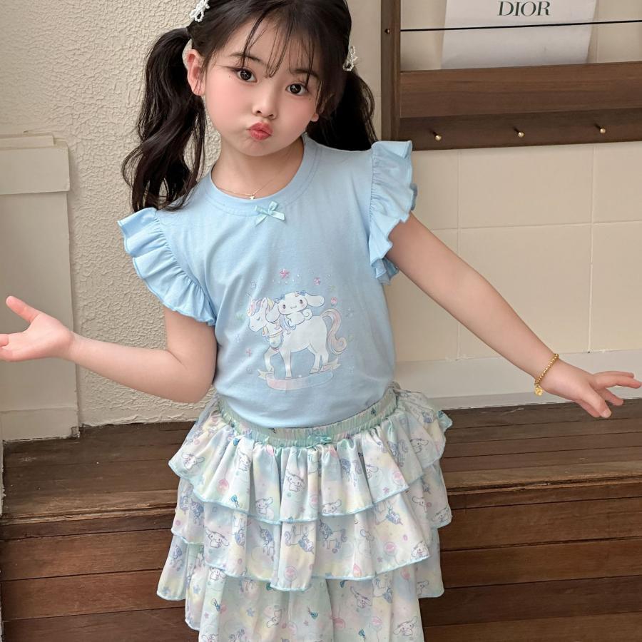 クロミ ちゃん ミニスカート 半袖 シナモン メロティ キッズ服 セット