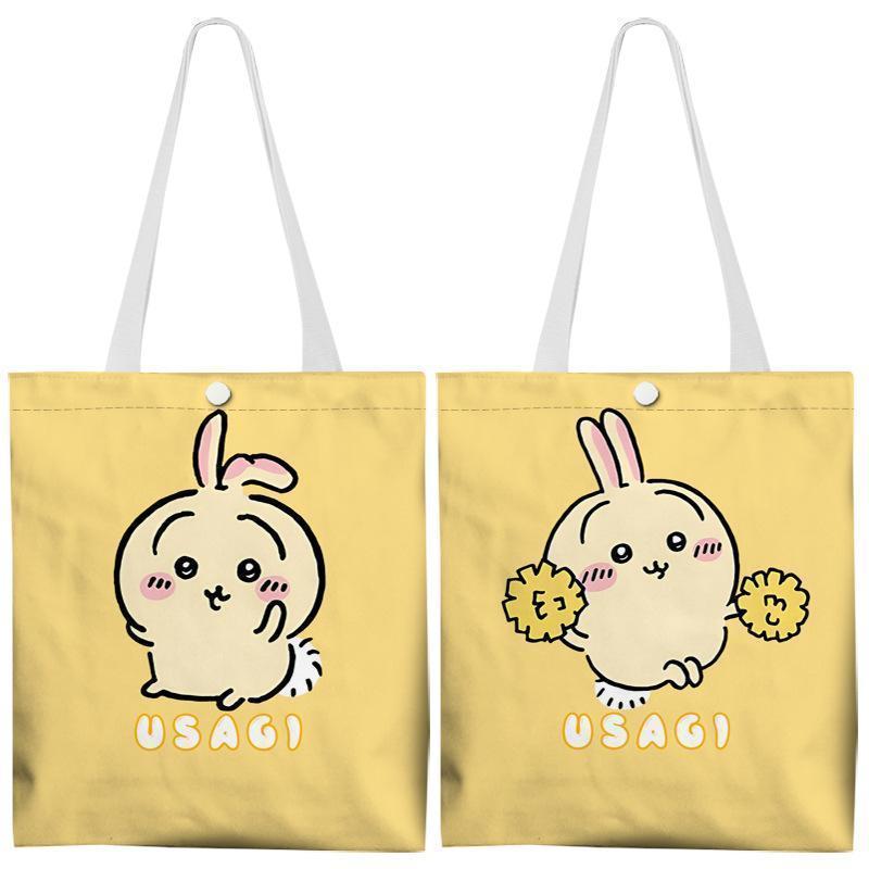ちいかわ バッグ グッズ トートバッグ ハチワレ うさぎ 両面プリント