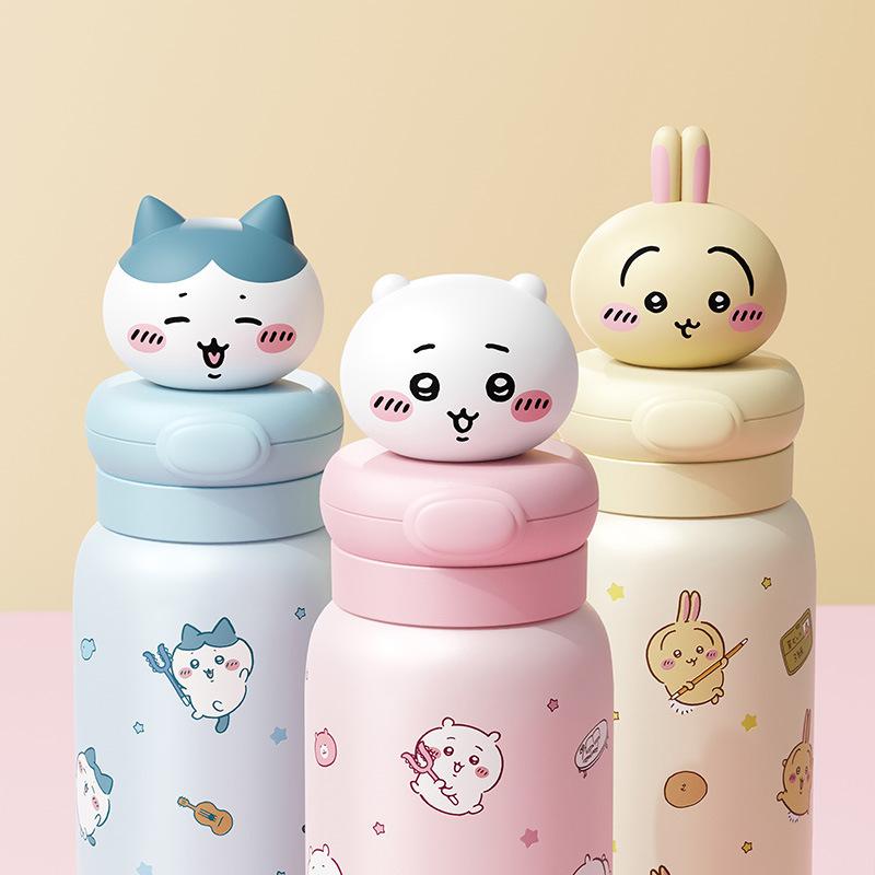 ちいかわ 水筒 ステンレスボトル ウサギ ハチワレ 550ml 子供用