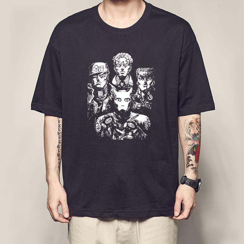 ジョジョ tシャツ 半袖 キラークイーン 岸辺露伴 吉良吉影 東方仗助