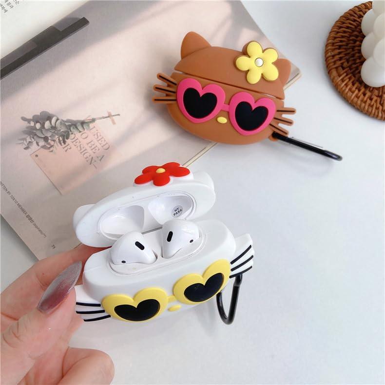 キティちゃん AirPods pro2 ケースカバー メガネ キティ かわいい 1/2
