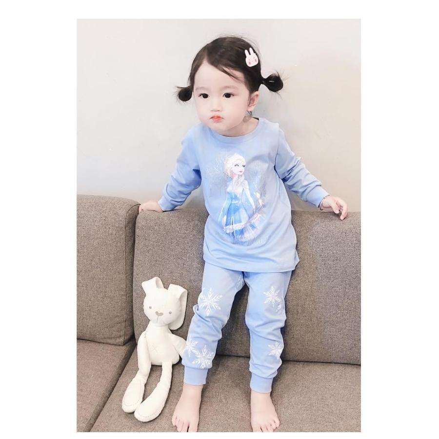 エルサ子供服 ベビー服 キッズルームウェア上下セット 女の子 エルサ服